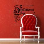 Halloween Ornate Decorative Vintage Style Removeable Vinyl Wall Decal 22207