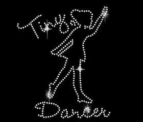 Rhinestone Transfer Tiny Dancer Iron On Bling 34108